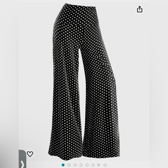 Aerolina Palazzo pants: stretchy, comfortable, flattering, fashionable size med - Picture 6 of 6